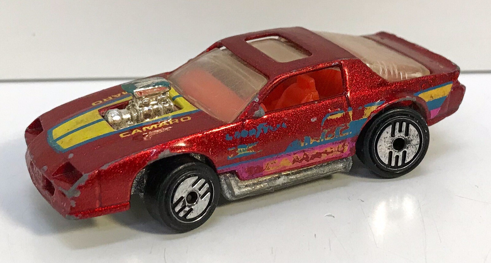 Vintage 1983 Blown Camaro I.R.O.C. Hotwheel Die Cast Red Car HTF
