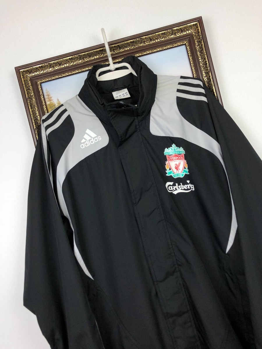 Vintage Adidas Liverpool Football Jacket Soccer Track Top Hooded