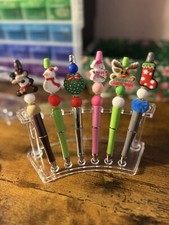 Christmas Beaded Refillable Pen