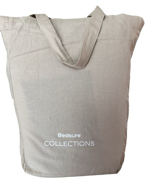 BEDSURE 100% Cotton Waffle Weave Duvet Cover Set Beige OVERSIZED KING 120''x98''