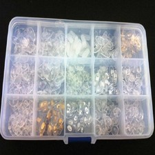 Silicone Screw On Push In Glasses Nose Pads Kit Eyeglass Eyewear Repair Tool