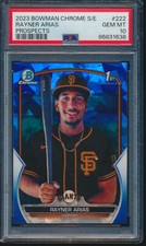PSA 10 RAYNER ARIAS 1st 2023 Bowman Chrome SAPPHIRE ICE REFRACTOR RC GEM MINT