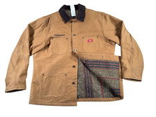 VTG Dickies Detroit Style Blanket Lined Duck Canvas Work Jacket Mens XL Toyata