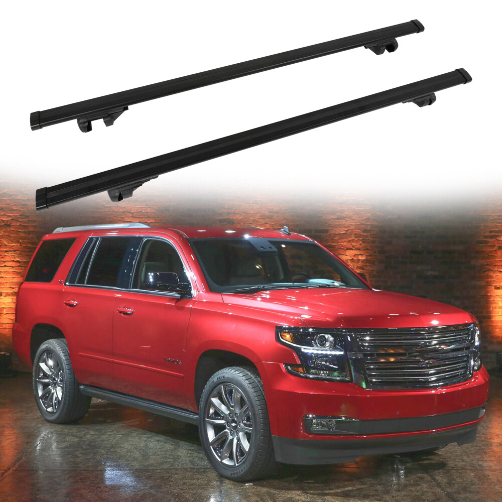53" Top Cross Bar Roof Rack Cargo Kayak Carrier Rails & Lock For Chevrolet Tahoe