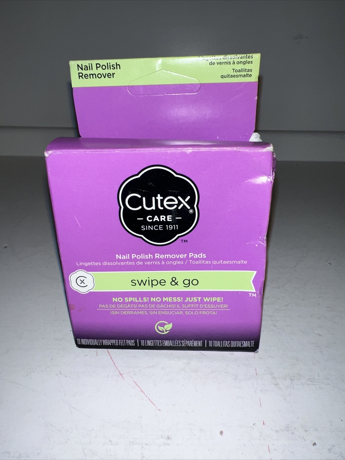 Cutex Care Swipe & Go Nail Polish Remover Pads 10ct for sale online eBay