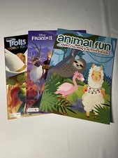 Lot of 3 Children's Coloring and Activity Books
