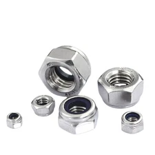 10PCS Stainless Steel Nylon Insert Hex Lock Nut - M2 M3 M5 M10 M14 Self–Locking