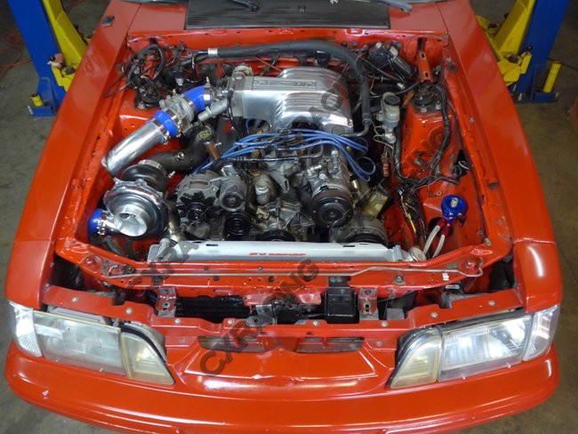 Cx T76 Turbo Intercooler Kit For 79 93 Fox Body Ford Mustang V8 5 0 Na T Black For Sale Online Ebay