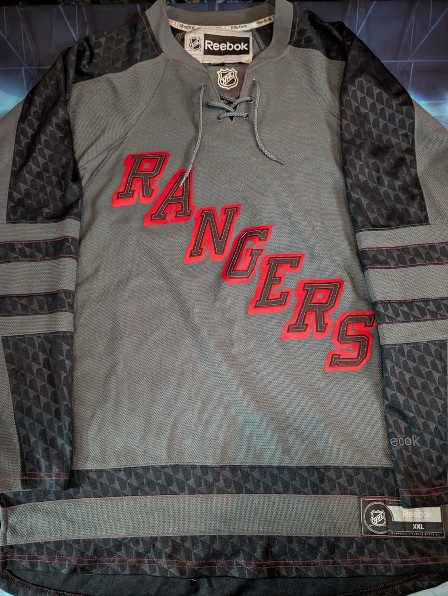 Rare NHL Reebok New York Rangers Cross Check Fashion Hockey Jersey