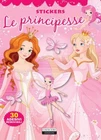 LE PRINCIPESSE LIBRO STICKERS ADESIVI NUOVO PER BAMBINA