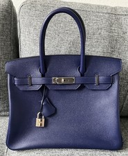 Hermes Birkin Bag 30 vermutlich Bleu Saphir P...