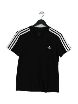 Adidas Herren T-Shirt M Schwarz 100% Baumwolle Basic Neu Mit Etikett