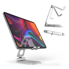 Aluminum Alloy Tablet Stand for Portable Monitor, Foldable Aluminum Silver
