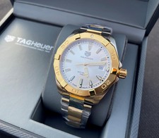 Tag Heuer Aquaracer Silver Dial Two Tone Steel Strap Mens Watch WBD1120.BB0930