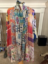 Johnny Was Floral Silk Kimono, X-Large