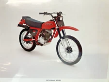 1979 Honda XR-185 Dealer press kit color photo original