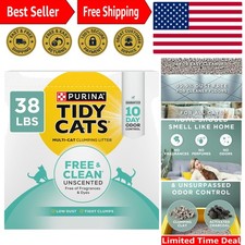 Purina Free and Clean Unscented Cat Litter - 38 lb. Box 1.30 per pound