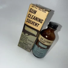 Vintage Montgomery Wards Western Field Gun Cleaning Solvent (Empty Bottle)