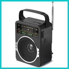 Lightweight Portable Radio with 5W Speaker  Bluetooth 5.0 - Perfect for Travel