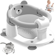 Non-Slip Baby Bath Seat support with Suction Cups  Soft Cushion   Perfect for 6