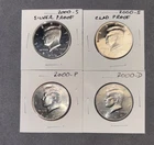 2000 P D S S Kennedy Half Dollar Year set Silver & Clad Proof & BU US 4 Coin lot