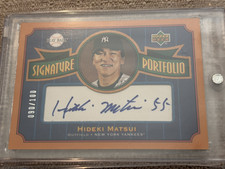 2004 Upper Deck Play Ball Signature Portfolio HIDEKI MATSUI Autograph #90/100