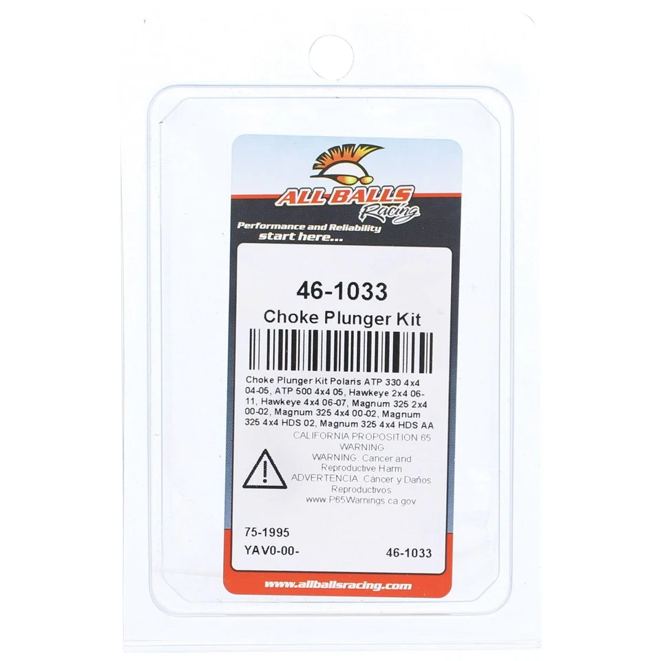 All Balls Choke Plunger Kit (46-1033) for Polaris Magnum 330 4x4 AA AB AC 03 04 Foto 4 de 4