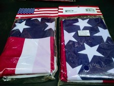 2 Pieces 3x5' American Flag, Metal Grommets, Star Spangled Banner Indoor/Outdoor