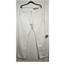 Just Cavalli Women Straight Regular White Stretch Denim Jeans Size 33