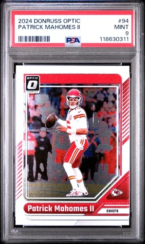 2024 PANINI DONRUSS OPTIC #94 PATRICK MAHOMES II PSA 9