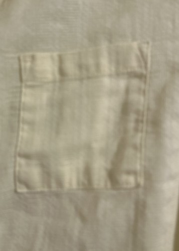 Cat And Jack Boys L (14) Shirt, Weaved Short Sleeved Casual, Yellow Cream - Picture 4 of 11