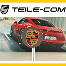 ORIG. Porsche Macan Radzierdeckel konkav, farbiges Wappen, Titanium, Preis/1 St.