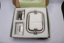 Hardware Pack w/ Handle Brass Brushed Nickel For Door 78" GW-DO-KIT-BN