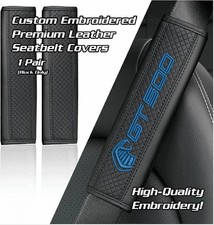 Cobra Gt500 Shelby - 2pc Made-to-order Premium Leather Seat Belt Pad Cover
