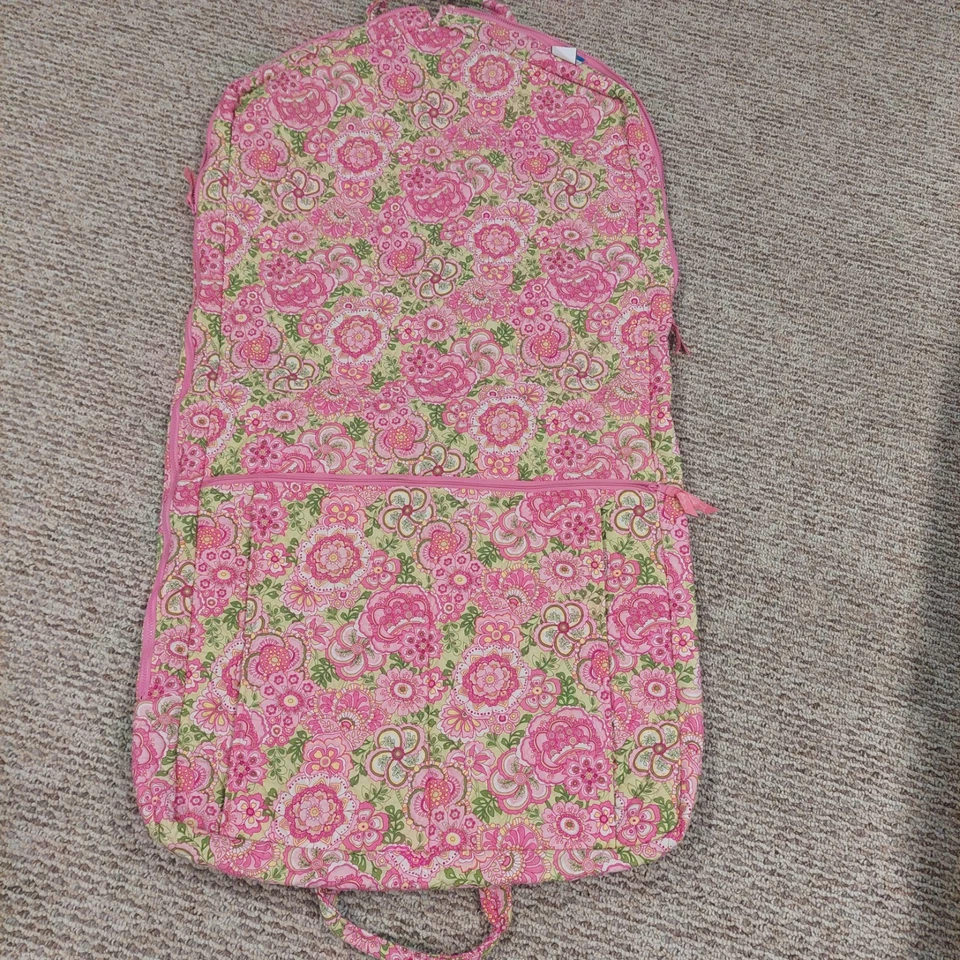 Vera Bradley Bolso de Ropa Floral Pétalo Rosa Traje de Viaje Rojo Rosa Blanco Foto 2 de 4