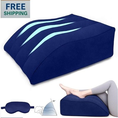 Wedge Pillow for Sleeping - Inflatable Leg Elevation Pillow for SwellingCircu...