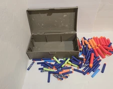 Nerf N-Strike Elite Dart Gun Ammo Storage Box Foot Locker Crate Gray Case