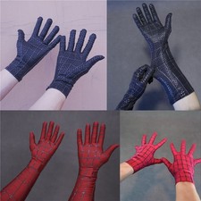 Black Red Amazing Spider-Man 2 Cosplay Long Short Gloves for Costume Accessories