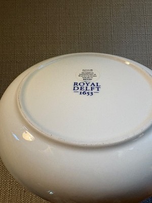 その他  DELFT 1653 Royal Delft 1653 Transition Blue White Deep Plate 8.25