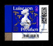 DEUTSCHLAND 2026 Porzellan Reine Luise de Prusse Bordure 3 EAN Code MICHEL 3955