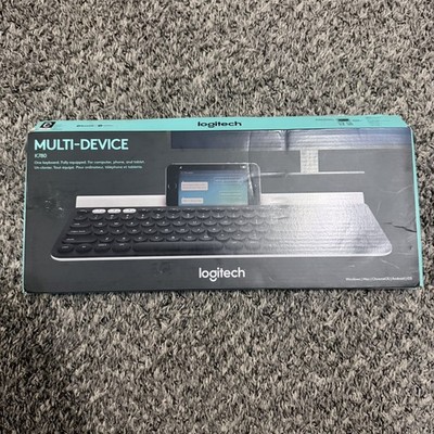 Logitech K780 Multi-Device Wireless Keyboard Flow Compatible Phone Tablet White 