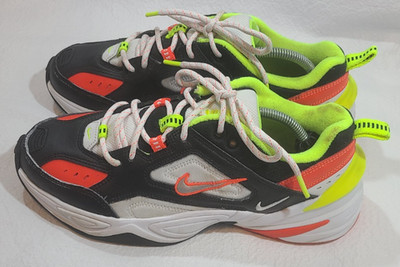 Mens Nike M2K Tekno Athletic Shoes Size: 7.5 Color: Black Red White