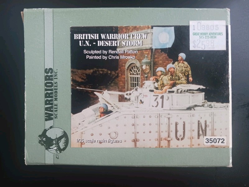 1/35 British Warrior Crew U. N. Desert Storm WARRIORS #35072 Resin Kit(OPEN BOX)