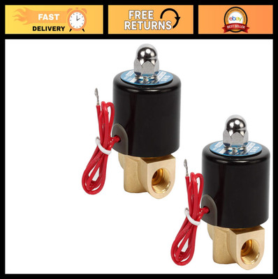 1/4'' NPT DC12V Brass Electric Solenoid Valve - Normally Closed for Water, Air, D