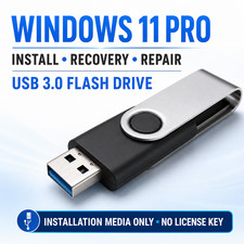 Windows 11 Pro Install/Recovery/Repair USB Flash Drive USB 3.0 Flash Drive