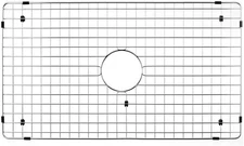 30"x17" Stainless Steel Sink Bottom Grid w/ Center Drain Fits 33" Farmhouse
