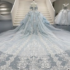 Luxury Wedding Dresses Lace Ball Gown Halter High Quality Dress Customized