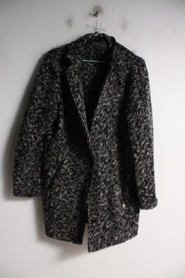 Espirit Womens Knitted Mac Jacket Coat - Grey - Size  10 (M4)