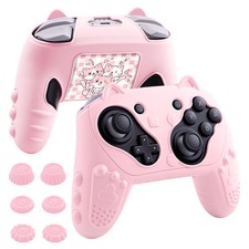 Silicone Protective Case for Switch 2 Pro Controller with Joystick Caps Stickers