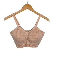 Kindred Bravely Simply Sublime Hands Free Nursing Bra Sz Medium Beige Padded